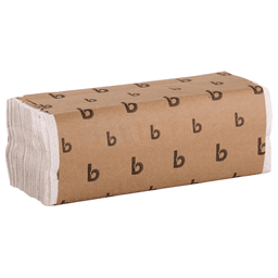 Boardwalk 1-Ply C-Fold Paper Towel, Bleached White, 11-3/4" x 10" (200 Sheet/Pack) Main - Image