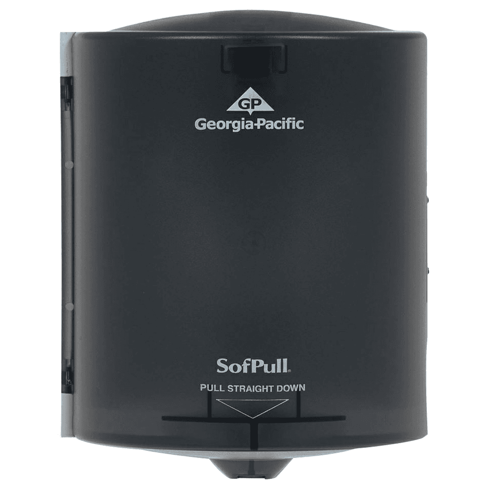 SofPull Center Pull Hand Towel Dispenser, Translucent Smoke, 9-1/4" x 8-3/4" x 11-1/2" Main - Image