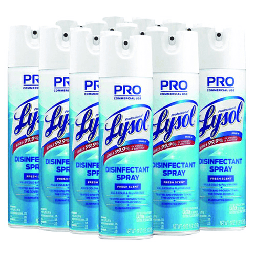 Lysol Fresh Scent Disinfectant Spray, 19 oz Aerosol Spray Can (12/Box) Main - Image