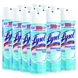 Lysol Crisp Linen Scent Disinfectant Spray, 19 oz Aerosol Spray (12/Box) Main - Image