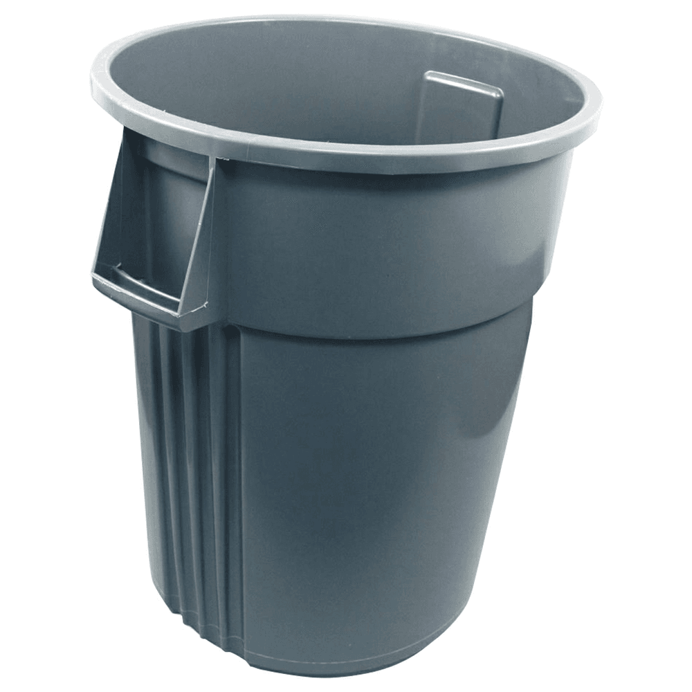 Impact Advanced Gator Plus Round Waste Bin, 55 Gallon, Gray Main - Image