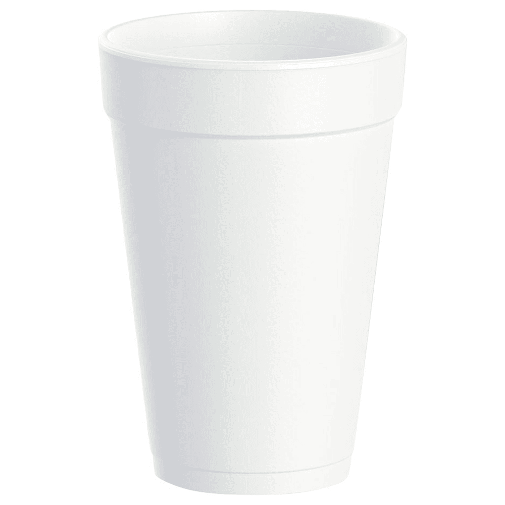 Dart Insulated Foam Drink Cup, 16 oz, White (1000/Box) Main - Image