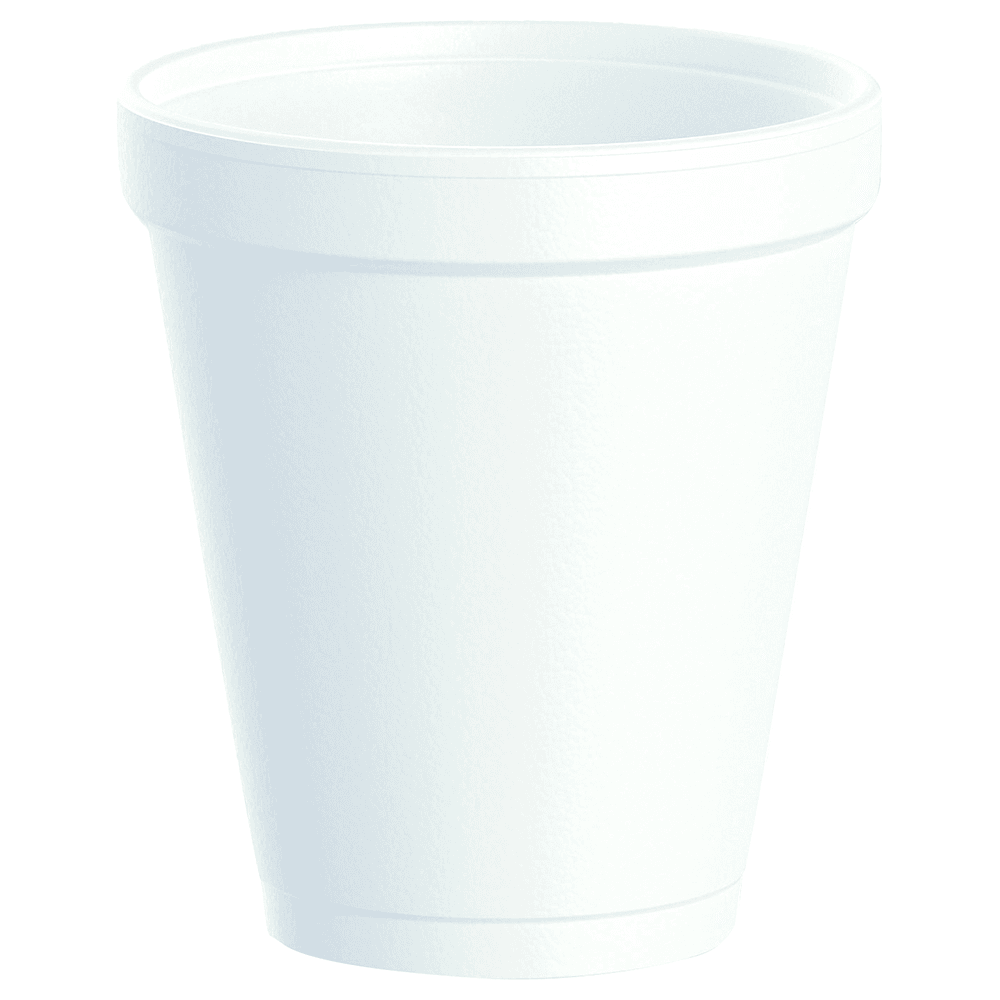 Dart Insulated Foam Drink Cup, 8 oz, White (1000/Box) Main - Image