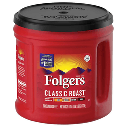 Folgers Classic Ground Roast Coffee, 25.9 oz Can (6/Box) Main - Image