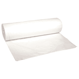 Boardwalk 45 Gallon High Density Repro Can Liner, White (100/Box) Main - Image