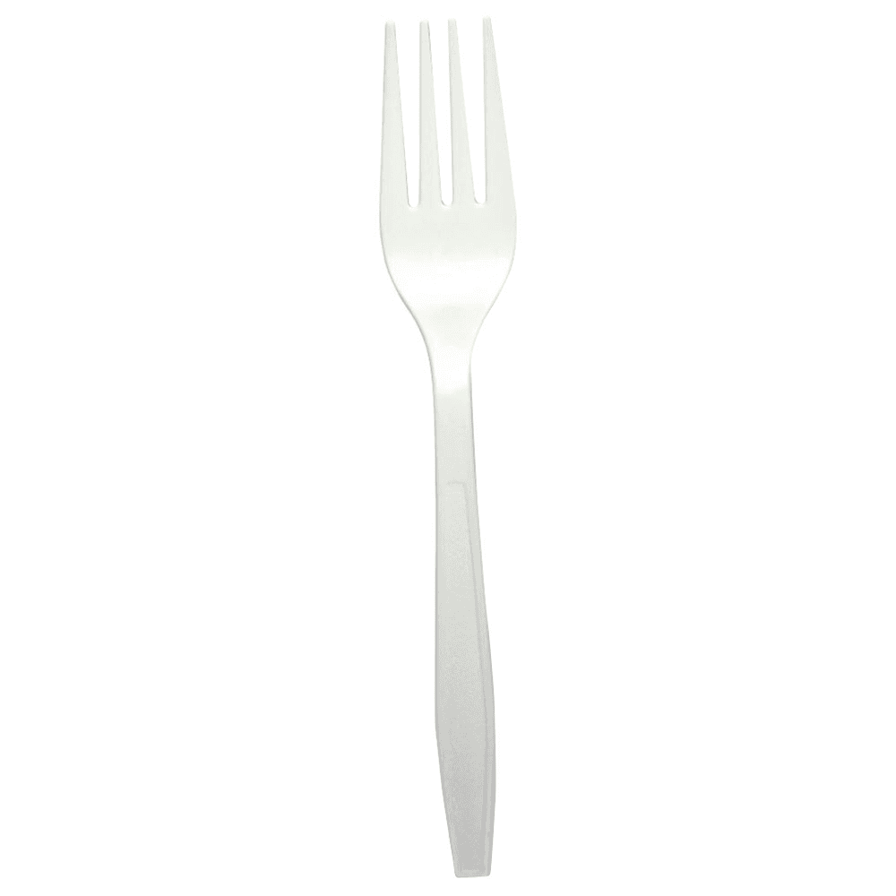 Boardwalk Heavyweight Polypropylene Cutlery Fork, White (1000/Box) Main - Image