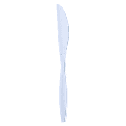 Boardwalk Heavyweight Wrapped Polypropylene Cutlery Knife, White (1000/Box) Main - Image