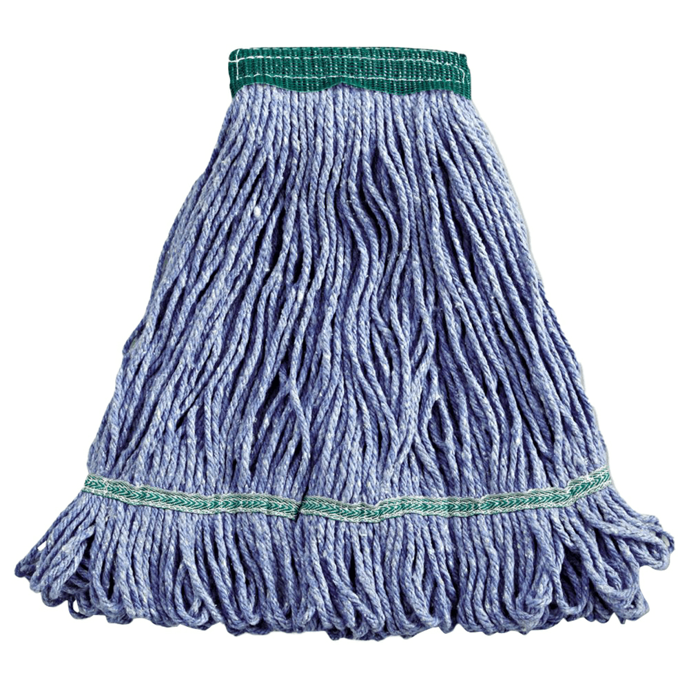 Boardwalk 5" Headband Super Loop Medium Wet Mop Head, Blue Main - Image