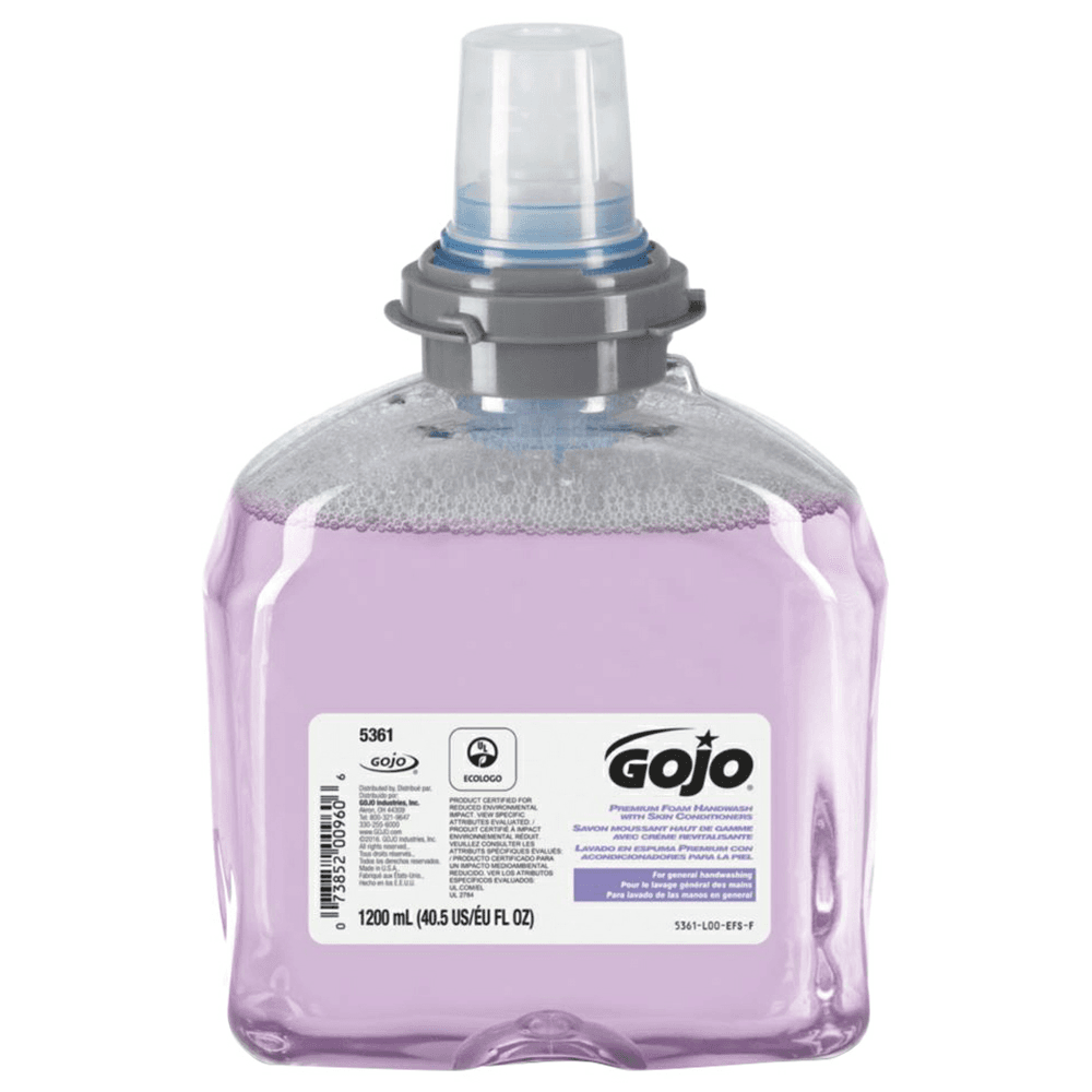 Gojo TFX Luxury Fresh Scent Foam Hand Wash Refill, 1.2L (2/Box) Main - Image