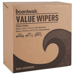 Boardwalk Value Wiper, White, 9-21/64" x 16-1/2" (9 Box/Case) Main - Image