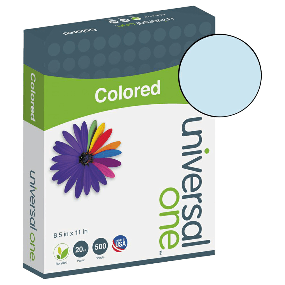 Universal Deluxe Colored Paper, Blue, 8-1/2" x 11" (500 Sheet/Reem) Main - Image