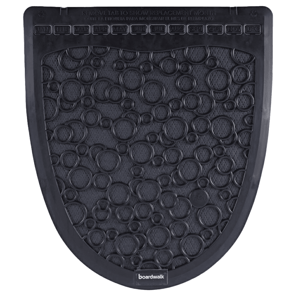 Boardwalk Rubber Urinal Mat 2.0, Black (6/Box) Main - Image