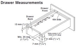 Grass 12 inch Elite Plus 16 Airmatic Undermount Drawer Slide with 100lb Capacity Full Extension