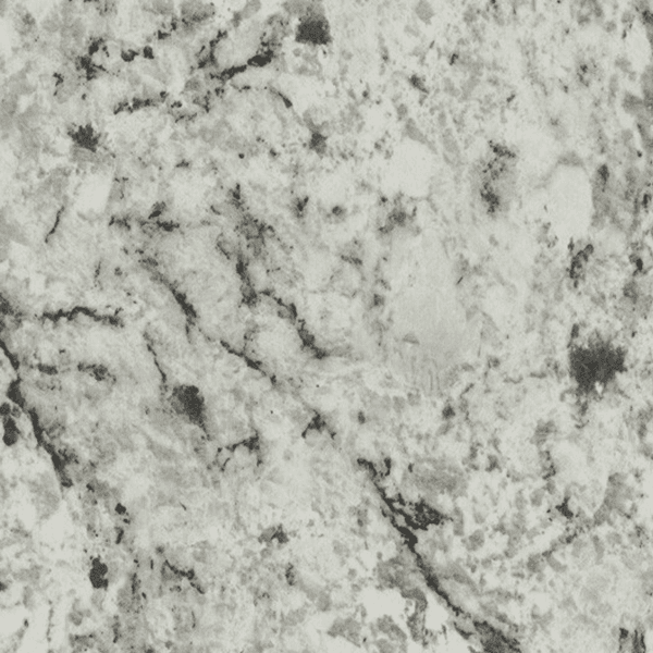 Formica IdealEdge Edgebanding in Color 9476-46 White Ice Granite with Double Radius and Etchings Finish