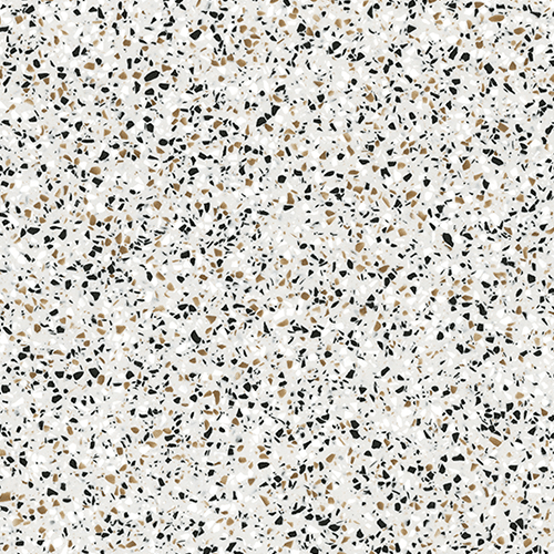 Durable, hygienic, and fire-resistant Formica Solid Surface Sheet in Dalmata Terrazzo Matrix Color 412