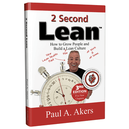 Close-up of 3rd edition Lean 2 Second Lean book cover