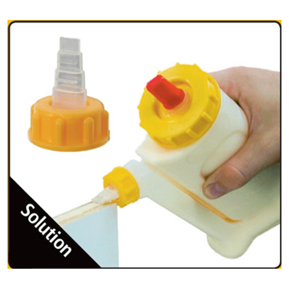 Babe-Bot Glue Bottle with Yorker Tip and Red Cap