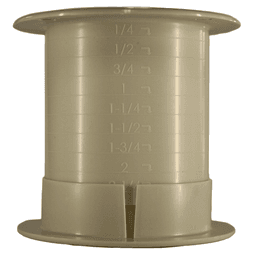 Fastcap 2-1/2" Dual Sided Grommet - Almond - Installation Example