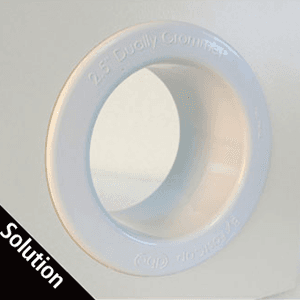 2-1/2" Dual Sided Grommet, Black - Alt Image 1