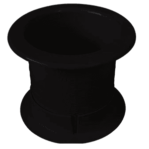 Fastcap 2-1/2" Dual Sided Grommet, Black - Image 1