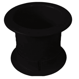 Fastcap 2-1/2" Dual Sided Grommet, Black - Image 1