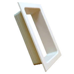 Fastcap Double Electric Trim Ring, White - Easy and Efficient Way to Add a Professional Look to Your Electrical Outlets