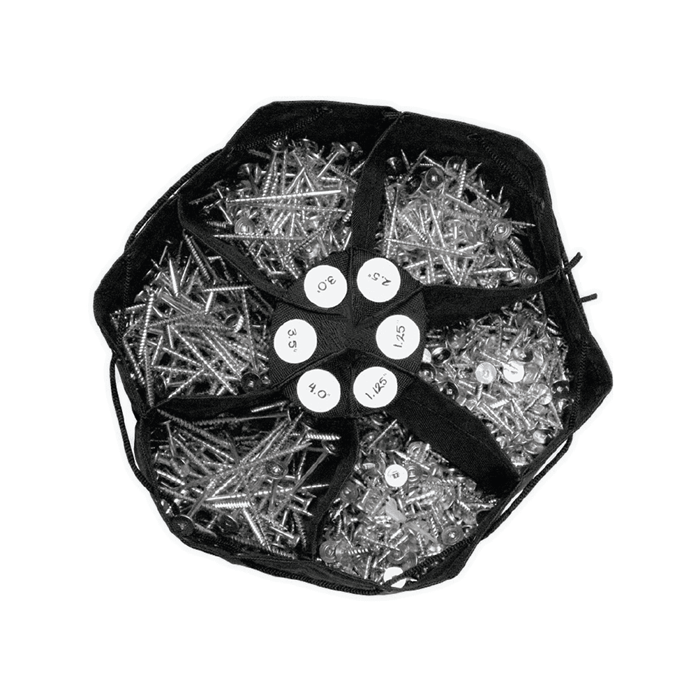 Flex Screw Bag with Metal, Black - Heavy Duty Ballistic Nylon Construction