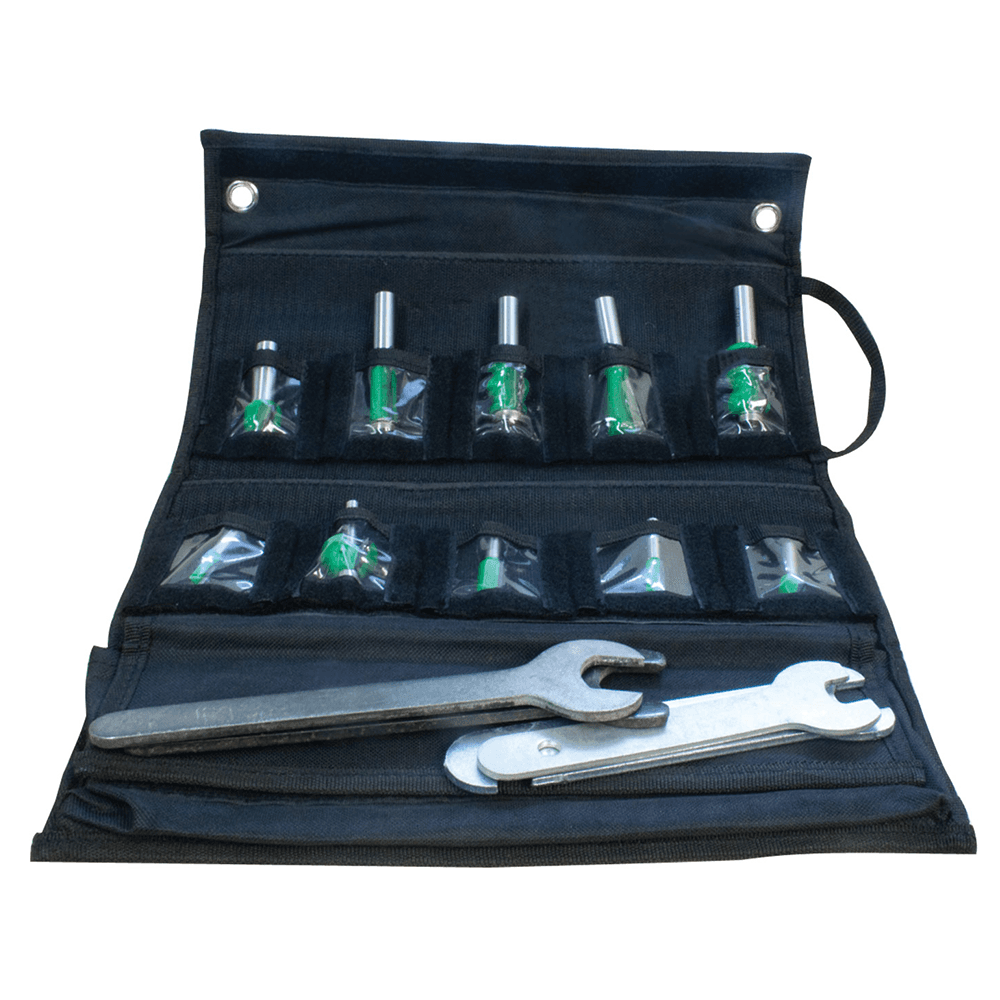Black Flex Bit Bag - Clear Pockets for Easy Organization