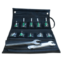 Black Flex Bit Bag - Clear Pockets for Easy Organization