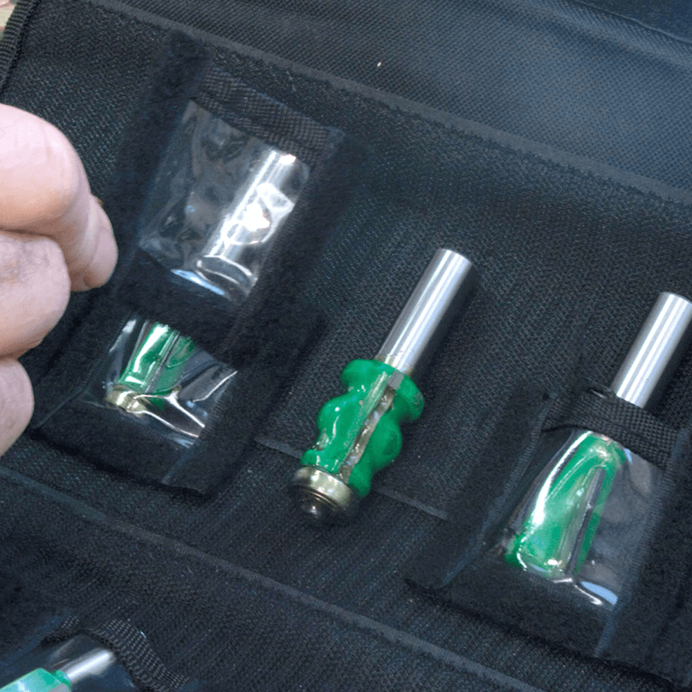 Fastcap Flex Bit Bag - Keep Router Bits Organized and Protected