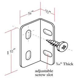 Kolbe Korner™ Nylon Mounting Bracket, Light Maple, Pack of 500 - Alt Image 2