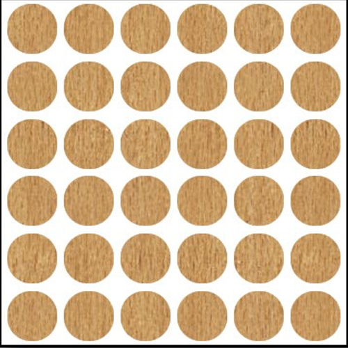 9/16" Screw Cover Cap, Golden Oak, PVC, Box of 265 - Main Image