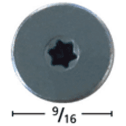 #8 x 2" Powerhead Head Assembly Screw, Torx Drive Coarse Thread with Nibs and Sharp Point, Zinc, Box of 2 Hundred by FastCap - Alt Image 1