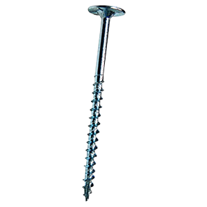 #10 x 2-1/2" Oversized Flat Head Wood Screw, Square Drive Coarse Thread with Nibs and Type 17 Auger Point, Zinc, Box of 1.5 Thousand by FastCap - Main Image
