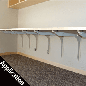 Heavy-Duty Shelf Bracket for Home or Office Organization