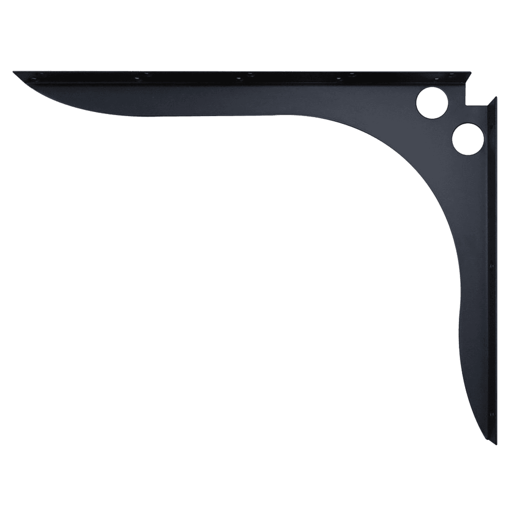 21x28 SpeedBrace Shelf Bracket - Black Finish for Heavy Duty Support