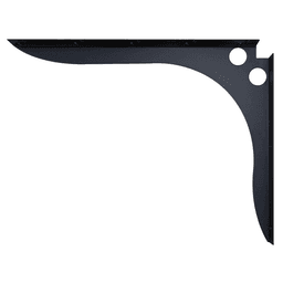 21x28 SpeedBrace Shelf Bracket - Black Finish for Heavy Duty Support