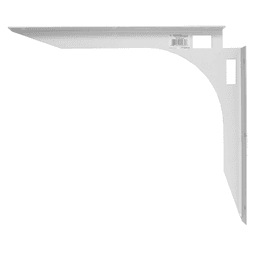 Fastcap 5x8 SpeedBrace Shelf Bracket Front View in White Finish