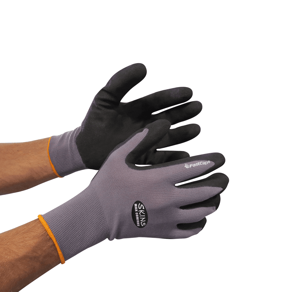 Durable and Comfortable Small Nitrile Rubber Powder Free Gloves in Blue by Fastcap