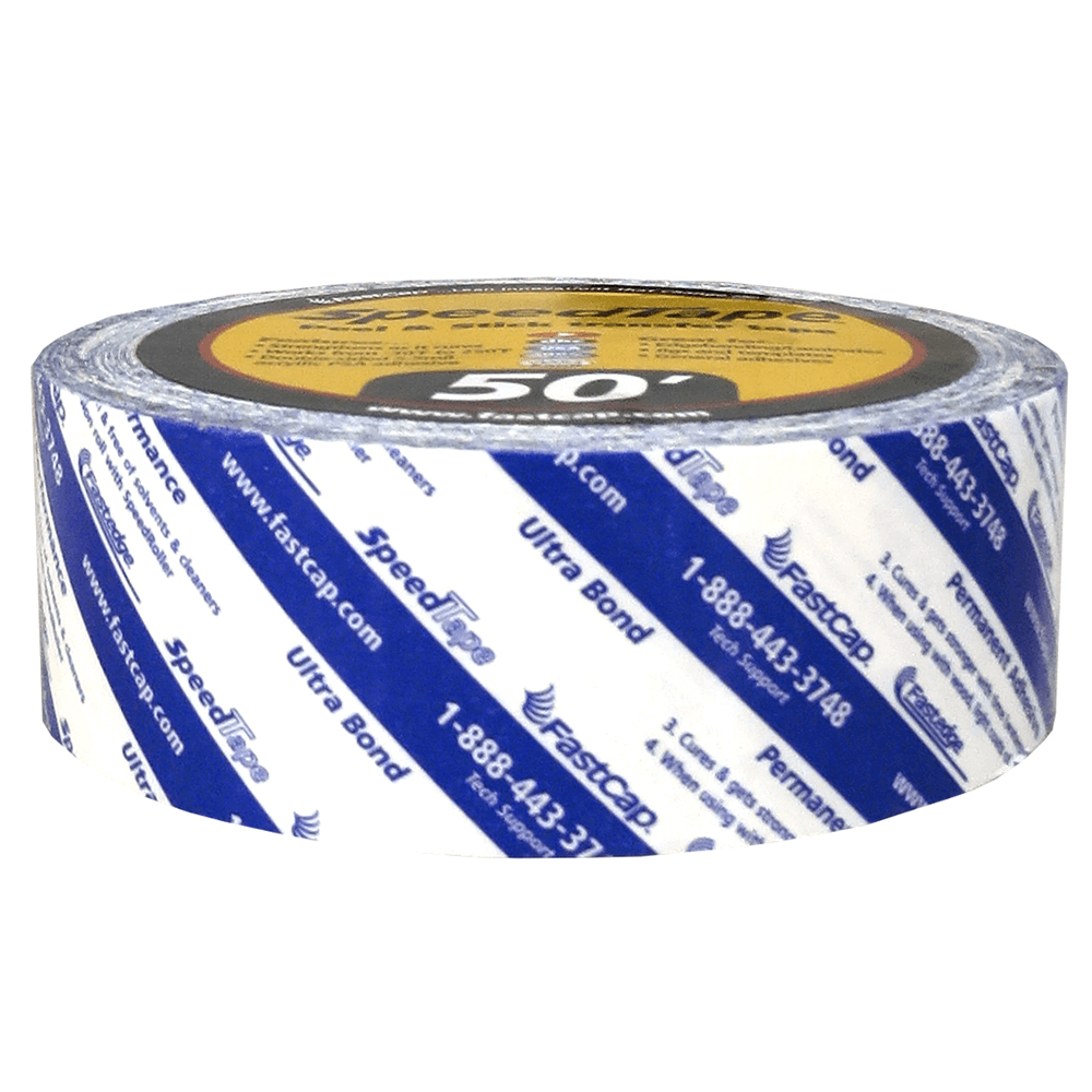 Fastcap 1-1/2" White Double-Sided Speed Tape Adhesive, 600" Roll - Image 1