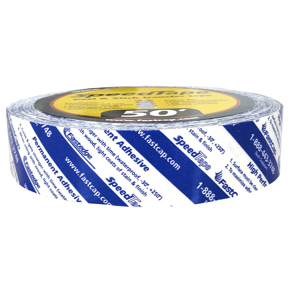 Fastcap 1" White Double-Sided Speed Tape Adhesive Roll