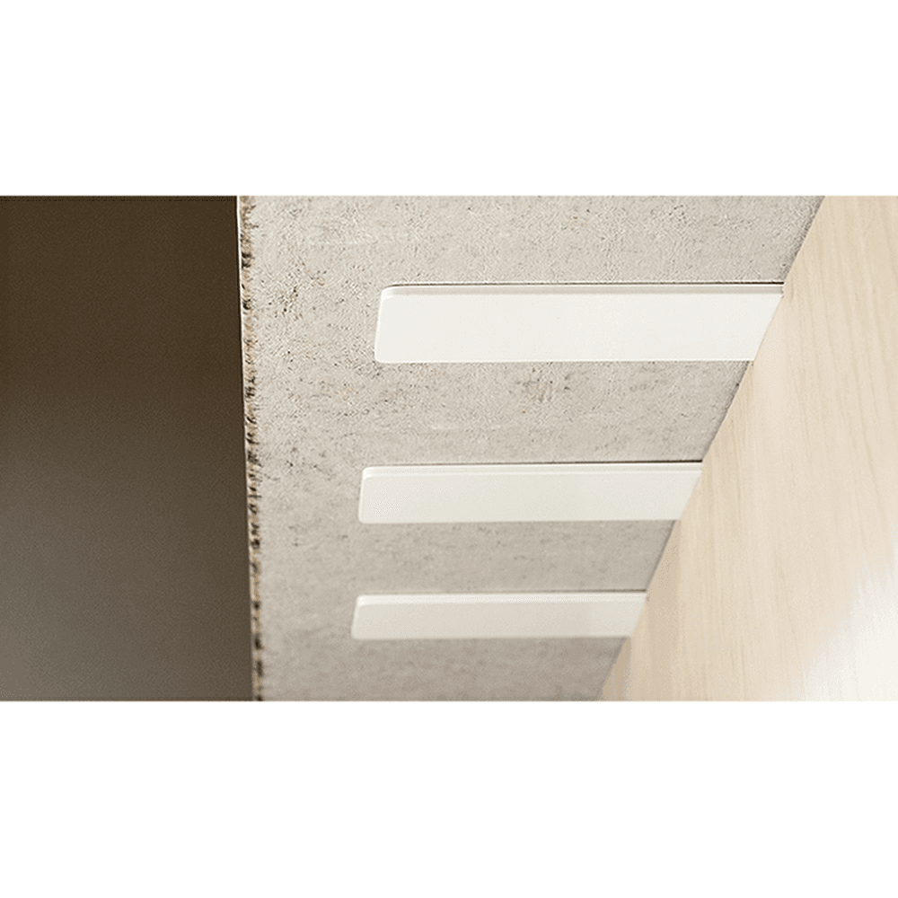 12" x 1/4" Liberty Hidden Countertop Support Plate, Gloss Black Finish Alt 2 - Image