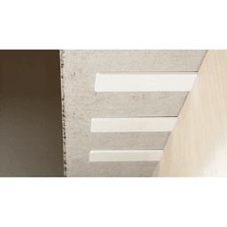 3" x 12" Liberty Hidden Countertop Support Plate, Gloss Black Finish Alt 1 - Image
