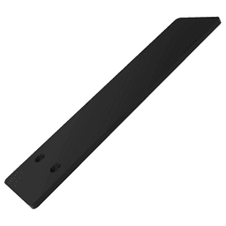 12" x 1/4" Liberty Hidden Countertop Support Plate, Gloss Black Finish Main - Image