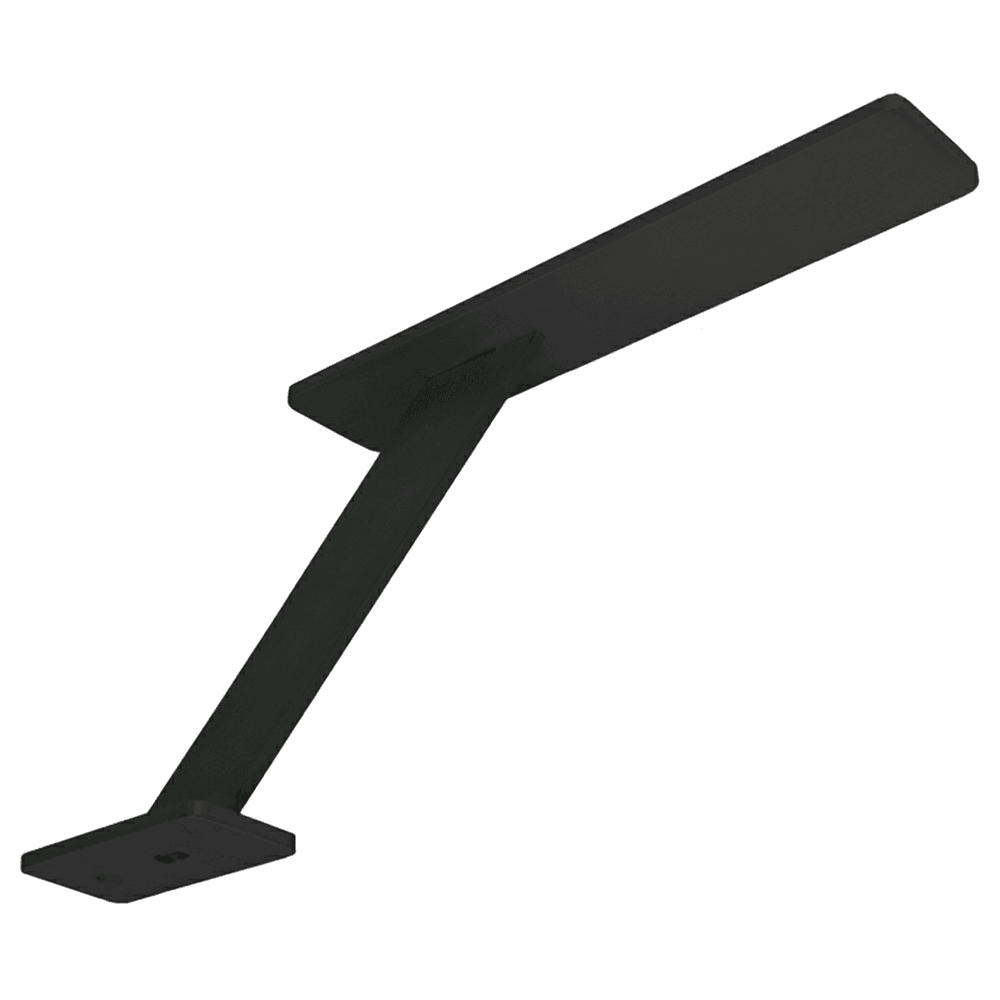 2" x 10" Enterprise Counter Mounted Support Bracket, Black Finish Main - Image