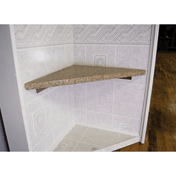 1/2" x 16" Cascata Shower Bench Bracket, Stainless Steel Finish Alt 1 - Image