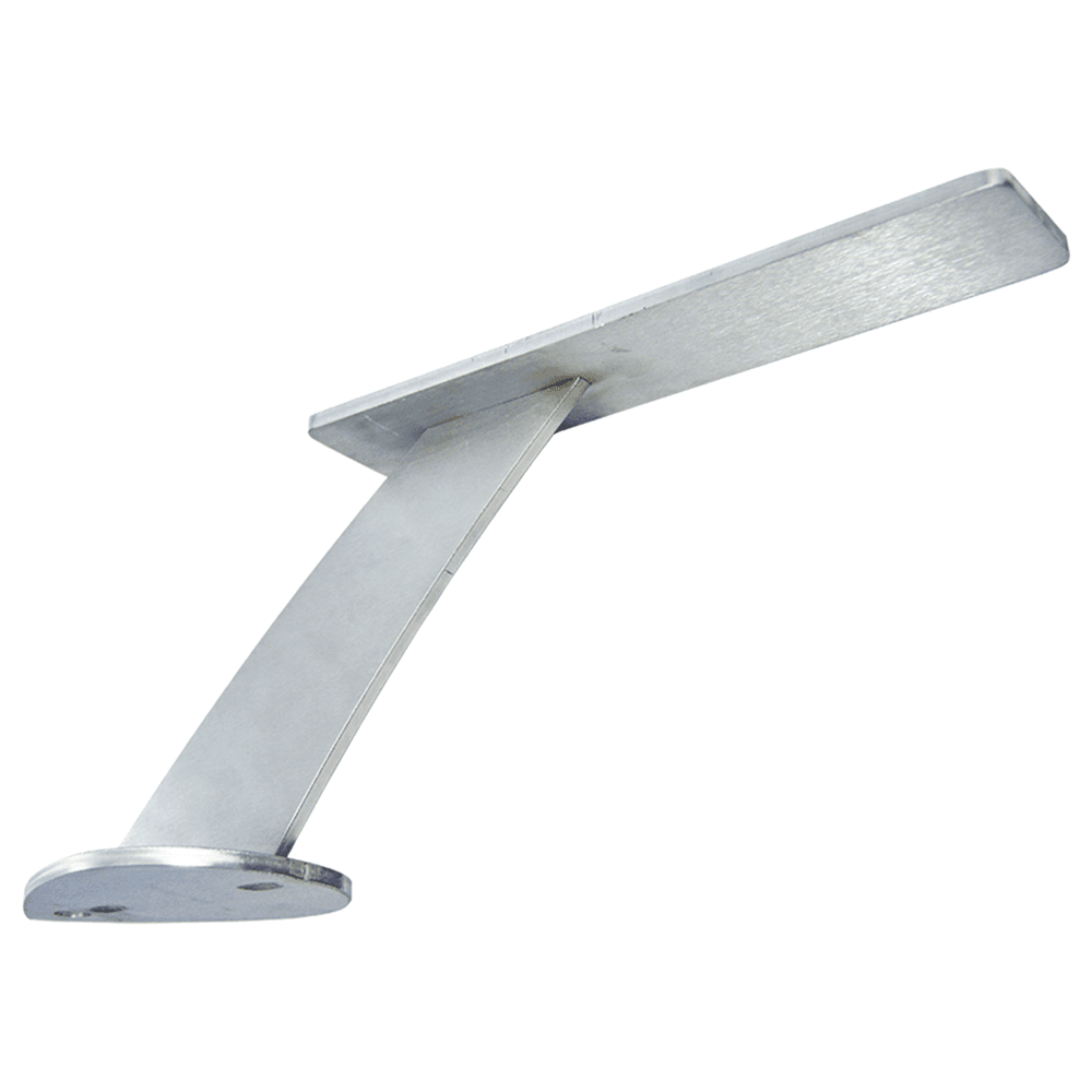2" x 10" Perrine Counter Mounted Bar Support, Stainless Steel Finish Main - Image