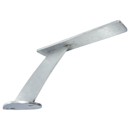 2" x 10" Perrine Counter Mounted Bar Support, Stainless Steel Finish Main - Image