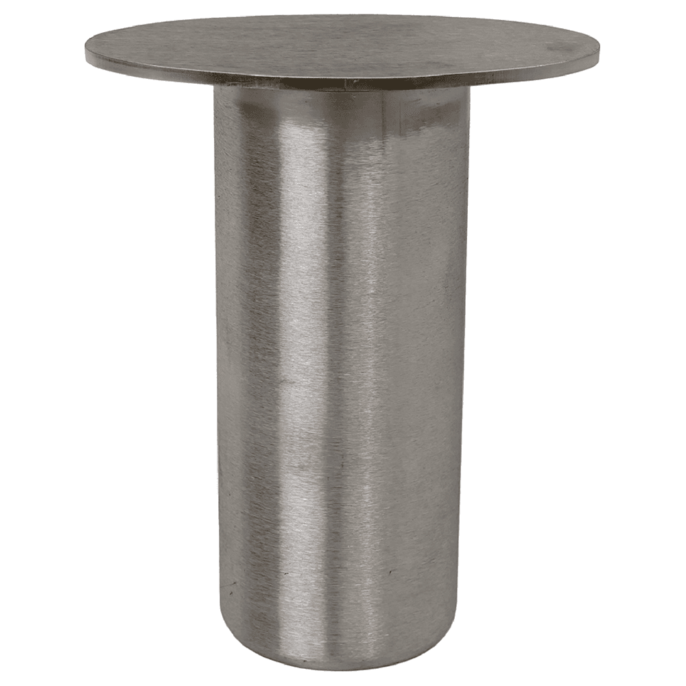 2" x 4" Dilworth Countertop Post Support, Stainless Steel Finish Main - Image