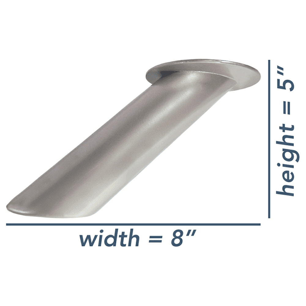 2" x 4" Blakeney Countertop Post Support, Steel Mist Finish Alt 4 - Image